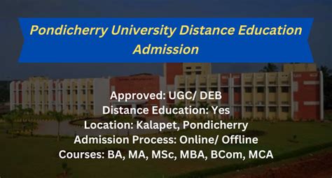 pondicherry university results mba distance education|Directorate of Distance Education – PUDDE .